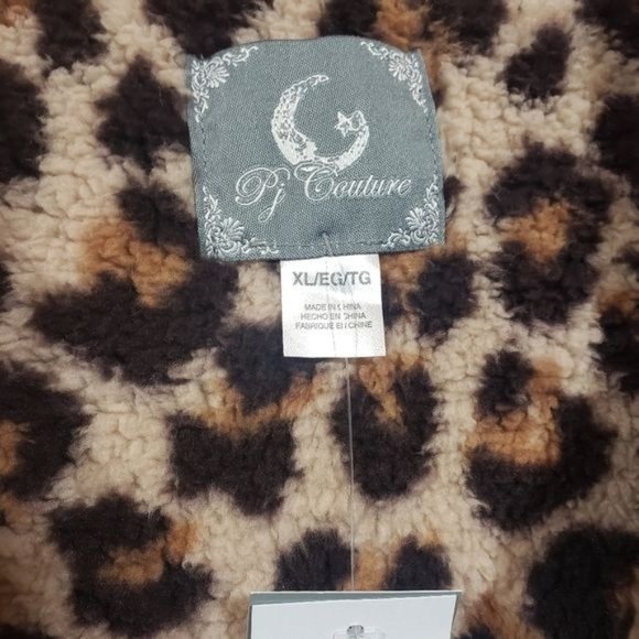 Pj Couture NWT leopard print hooded pullover woman's size extra large - Picture 2 of 8